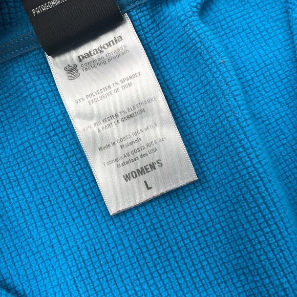 Patagonia Capilene Womens L Performance Baselayer 1/4 Zip Blue Pullover Sweater - Picture 10 of 13